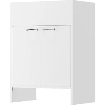 Koupelnový nábytek Gamma SELVA, skříňka pod výlevku 798x572x380 mm, bílá, PVC, GMA-SZDPCV-WH