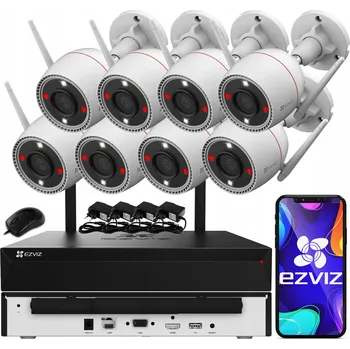 IP kamera Sada pro monitorování Ezviz H3c 5MP 3K x3 zestaw EZVIZ