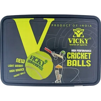 Tenisový míč Tenisové míčky na kriket Tennis Balls Rubber Vicky 6 kusů
