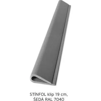 Příslušenství pro plot STÍNFOL - zakončovací klip RAL 7040
