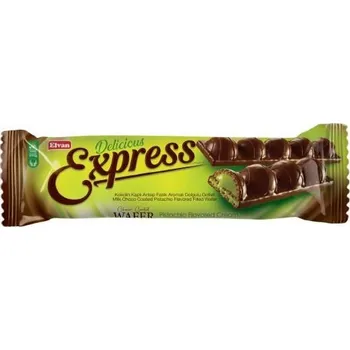 Cukrovinka Elvan Express Dubai Wafer pistáciová v čokoládě 30 g