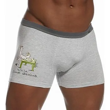 Pánské spodní prádlo Spodní Prádlo Boxerky Cornette šedé, velikost S