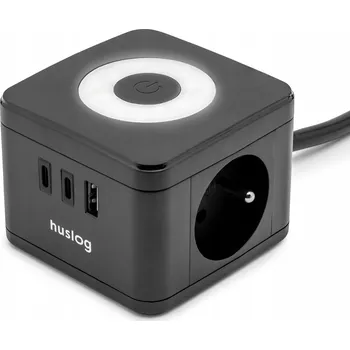 Napájecí kabel Prodlužovací Kabel přívod Huslog 1,4 m, 3 ks, černý