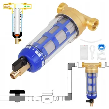 Filtrace vody SEDIMENTAČNÍ FILTR NA VODU KOMPLETNÍ SAMOČISTÍCÍ 3/4" / 1/2"