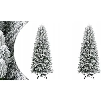Vánoční stromek 150 cm, Umělý vánoční stromek zasněžený, PVC a PE