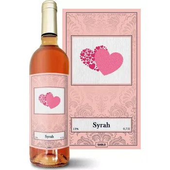 Víno Sablio Růžové víno Srdce: 0,75 l