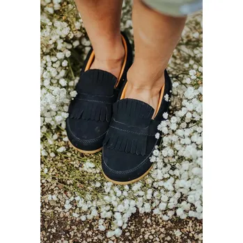 Dámské mokasíny Dětské kožené mokasíny Donsje Yaell Loafers 2029700.29.33 námořnická modř 59X, EUR 33
