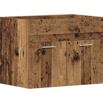 Koupelnový nábytek Skříňka pod umyvadlo do koupelny, staré dřevo, 60x38,5x46 cm