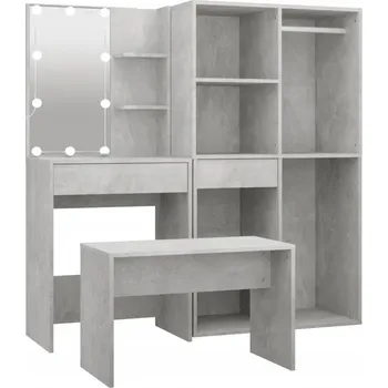 Toaletní stolek VidaXL Toaletní stolek se zrcadlem a LED osvětlením