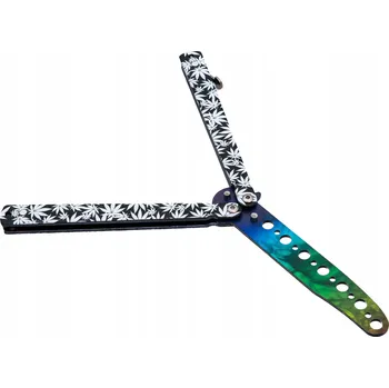 Kuchyňský nůž Motýlek tréninkový, nůž motýlkový konopí trip skin CS:GO