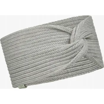 Čelenka BUFF Pletená čelenka z merino vlny Knitted Headband, světle šedá