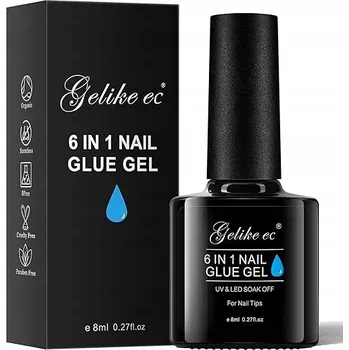 Umělé nehty Tipy na nehty soft gel EXTRA SHORT ALMOND XS 240 kusů 12 vel GELIKE