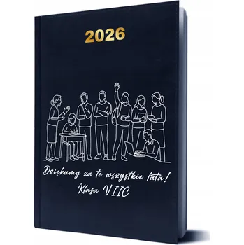 Kalendář Knižkový kalendář pro učitele 2026 A5 Wyczaruj dárek modrý