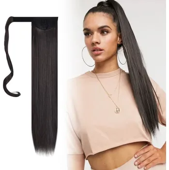 Ozdoba do vlasů Příčesek do vlasů culík - tmavě hnědá