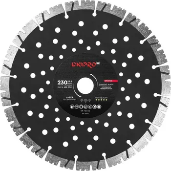 Řezný kotouč Diamantový kotouč Grand 230 mm 22,2 mm, Dnipro-M