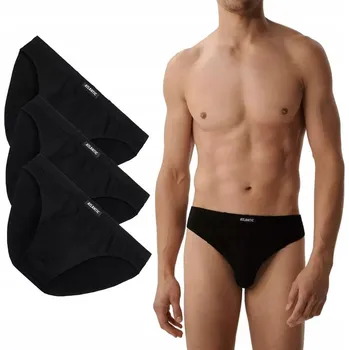 Slipy Pánské slipy Atlantic 3BMP-322 XXL černé 3ks