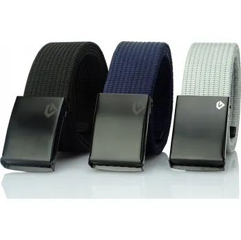 Dámské oblečení ČERNÁ kovová SPONA na pánské textilní/plátěné pásky Gracio