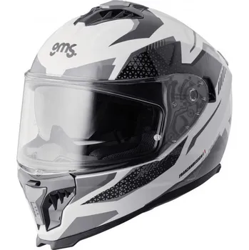 Motodoplněk Integrální helma GMS GELERO ZG12701 bílo-šedo-tmavě šedá S