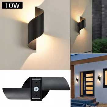 Nástěnné svítidlo Vnitřní LED svítidlo, nástěnné černé LED svítidlo Nástěnné a vnitřní