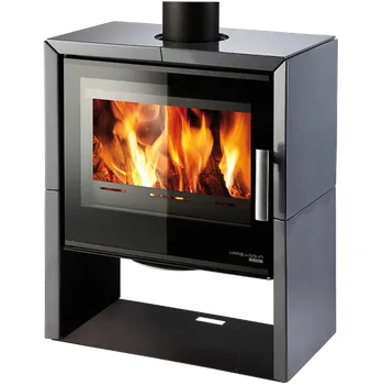 Krbová kamna JONSBO, černá/kachle šedá