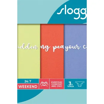 Dámská móda SLOGGI 24/7 TANGA WEEKEND C3P směs barev 42