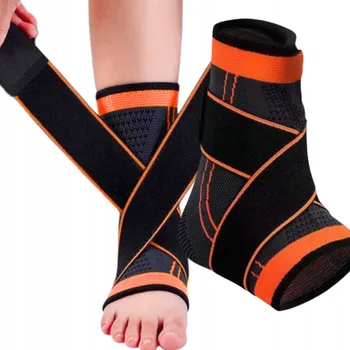 ORTEZA STABILIZÁTOR HLEZENNÍHO KLOUBU KOTNÍKOVÁ BANDÁŽ NA KOTNÍKOVÝ KLOUB ORANŽOVÁ