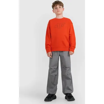 Chlapecká mikina 4F dětská mikina bavlna červená, velikost 164