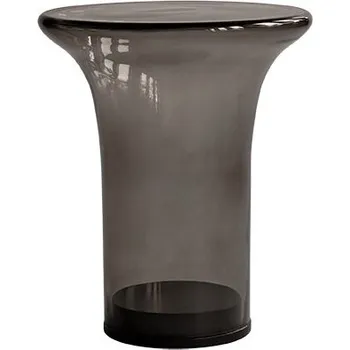 Konferenční stolek Odkládací stůl 101 Copenhagen Trumpet Table Tall skleněný Smoked Forest Ø35 v.40