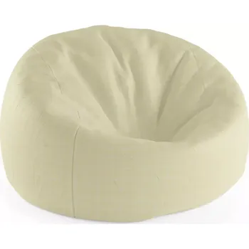 Sedací pytel Sablio Sedací vak Cocoon Žluté pletivo - 115 x 75 x 45 cm