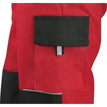 Pracovní oblečení CXS ROBIN LUX Silné bavlněné pracovní kalhoty s laclem BOZP velikost 54