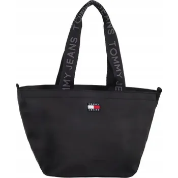 Kabelka Tommy Hilfiger shopper kabelka látková černá