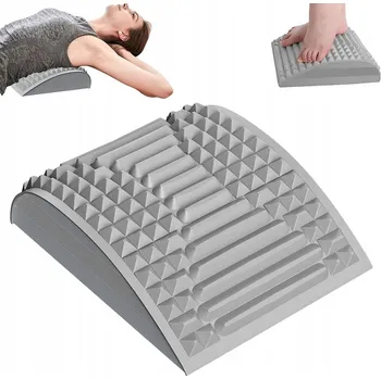 ROZCIAGACZ PLECOW I SZYI SZARY Masážní protažení zad a krku - šedý, ergonomická opěrka páteře