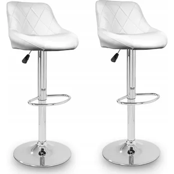 Barová židle Barová Židle Aga bílý 105 cm umělá kůže