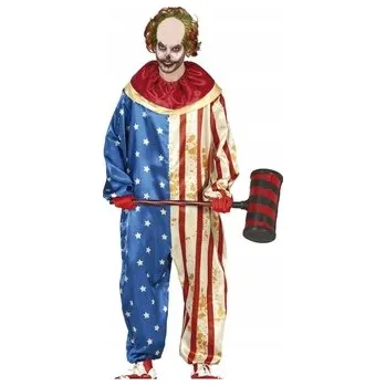Karnevalový kostým Americký kostým klauna Fiestas Guirca, velikost nad 158 cm