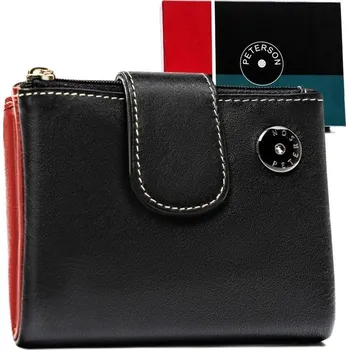 Peněženka Peterson dámská peněženka z pravé kůže, černá