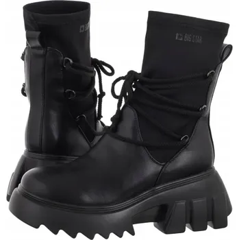 Dámská zimní obuv BIG STAR DÁMSKÉ KOTNÍKOVÉ BOTY ČERNÉ MM274590 906 39