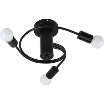 Stropní svítidlo Filetta černé 3x40W E27