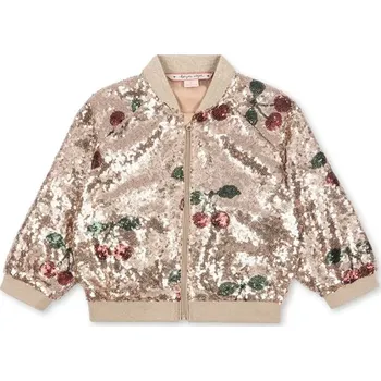 Dětská bomber bunda Konges Sløjd STARLA SEQUIN JACKET KS103991.9BYA zlatá 10Y, vel. 86