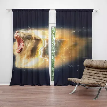 Závěs Sablio Závěs Lev art: 2ks 140x250cm