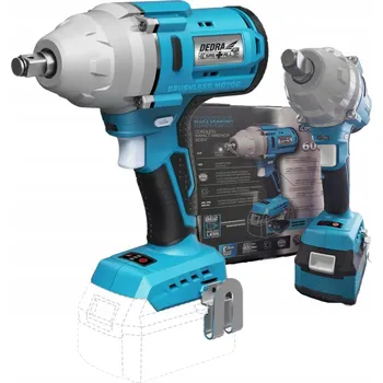 DEDRA RÁZOVÝ UTAHOVÁK 18V AKUMULÁTOROVÝ 1/2" 600Nm BEZKARTÁČOVÝ DED7157