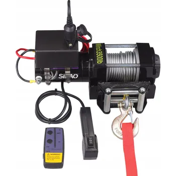 Stavební technika Naviják pro ATV/UTV 1588 kg (3500 liber) s drátovým i bezdrátovým dálkovým ovládáním, 12V, elektrický, vodotěsný IP67