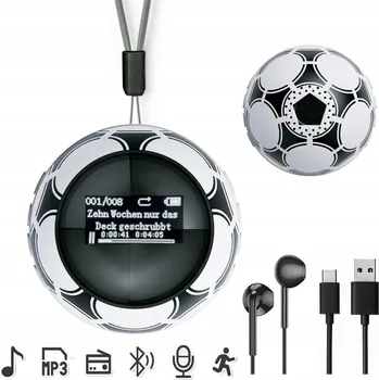 MP3 Přehrávač Bluetooth Přenosný 32GB HiFi FM Rádio Diktafon Krokoměr