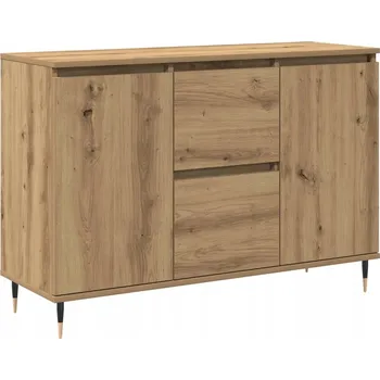 Komoda Bufet dub artisan 101,5 x 35 x 70 cm se 2 zásuvkami a 2 dvířky