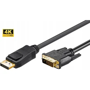 Video kabel Microconnect DisplayPort - DVI 24+1 M-M 2m Černý