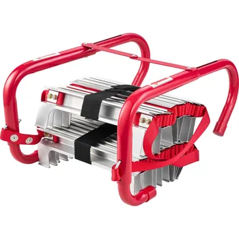 Žebřík Vevor Únikový žebřík 7,62 m skládací hliníkový, protiskluz, nosnost 453 kg