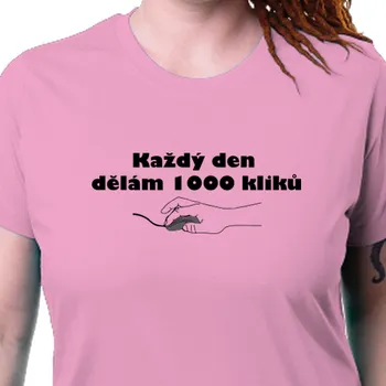 Tričko IT | Dámské tričko do kanceláře 1000 kliků