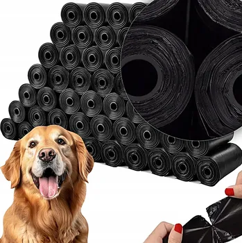 sáček na exkrement SÁČKY NA PSÍ EXKREMENTY 1 ROLE 15 KUSŮ ČERNÉ SADA V ROLI