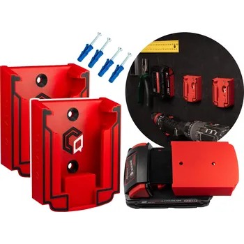 Věšák SADA 2X Držák/věšák na akumulátor/baterii Milwaukee 2 kusy