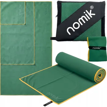 Ručník Rychleschnoucí sportovní ručník z mikrovlákna sada ručníků 3 ks zelený