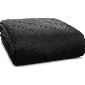 Přehoz na lůžko Přehoz na postel Eurofirany polyester 200 cm x 220 cm černý